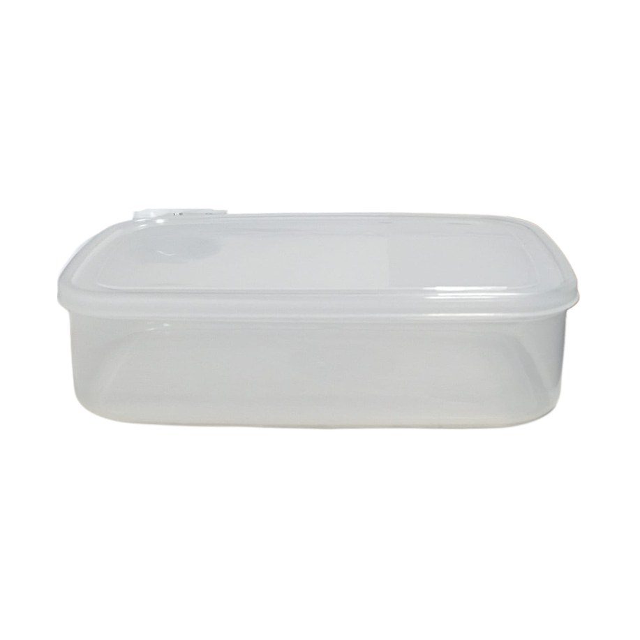 Rectangular plastic food storage box