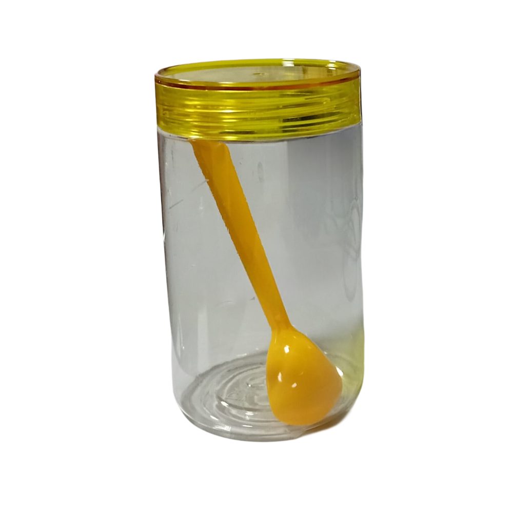 Clear PET Storage Jar With Spoon