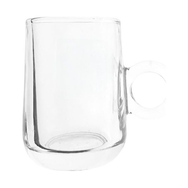 Small Glass Tea Mug, 6 Pack