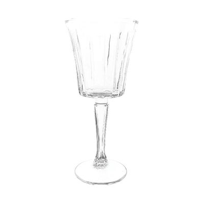 Fluted Cut Glass Wine Goblet, 300ml