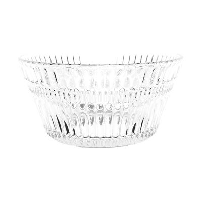 Ribbed Glass Bowl, 6-Piece Set