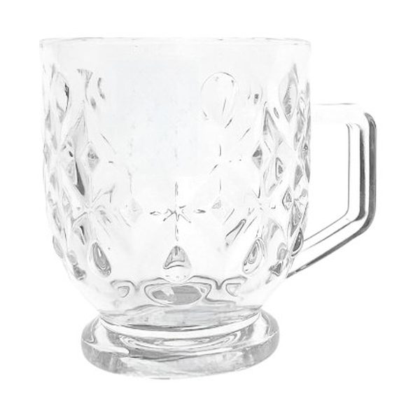 Footed glass tea mug, 160ml (6 pack)