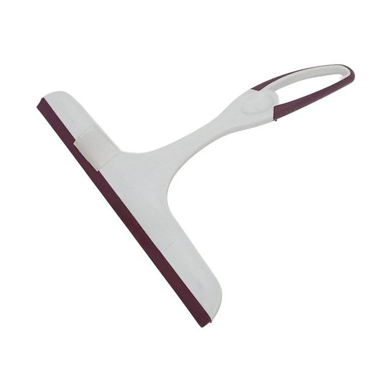 Hand-held glass wiper squeegee