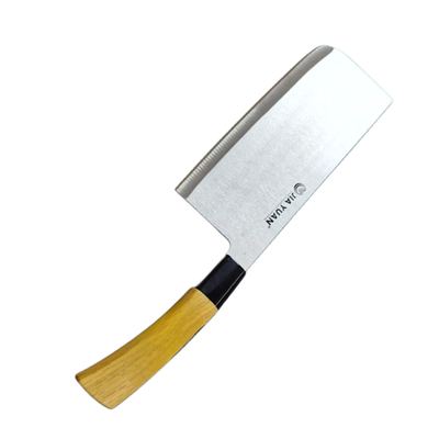 Chinese cleaver knife with wooden handle
