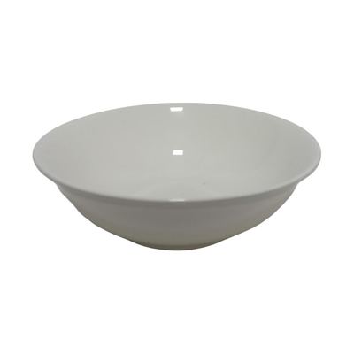 White Ceramic Salad Bowl 7"