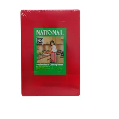 Red Plastic Cutting Board, 48 x 33cm