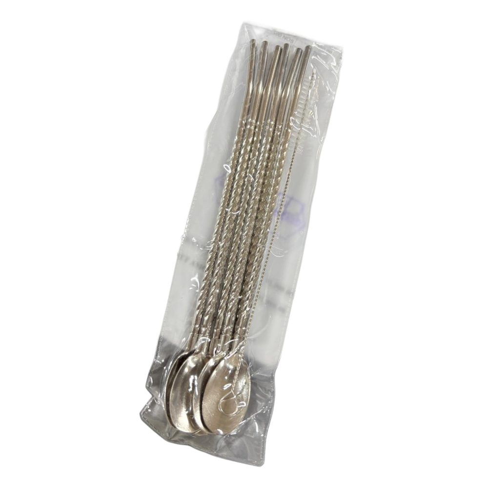 013-2 S/S STRAW SPOON 7PCS