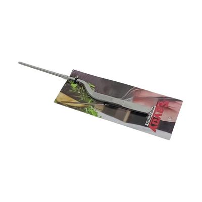 Curved chef's garnishing tweezers