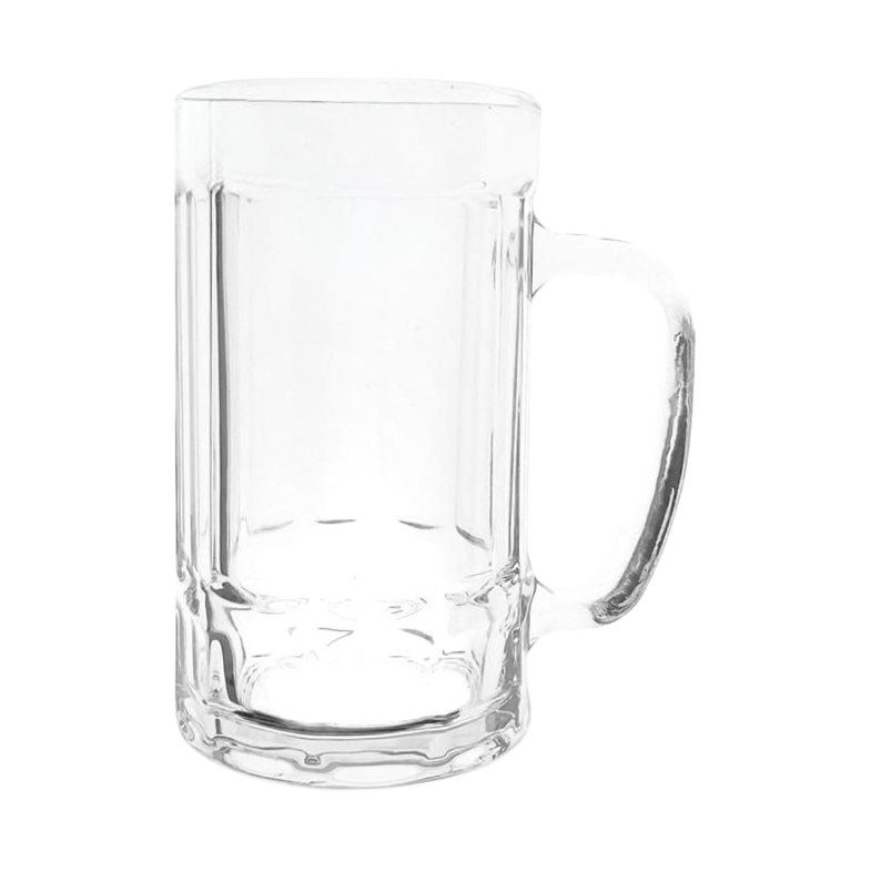 Tempered glass beer mug 380ml