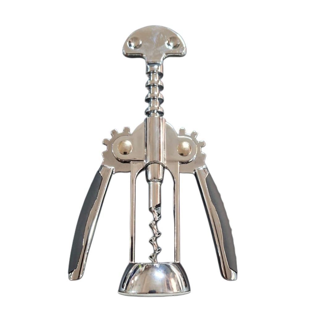 Winged lever corkscrew, chrome finish