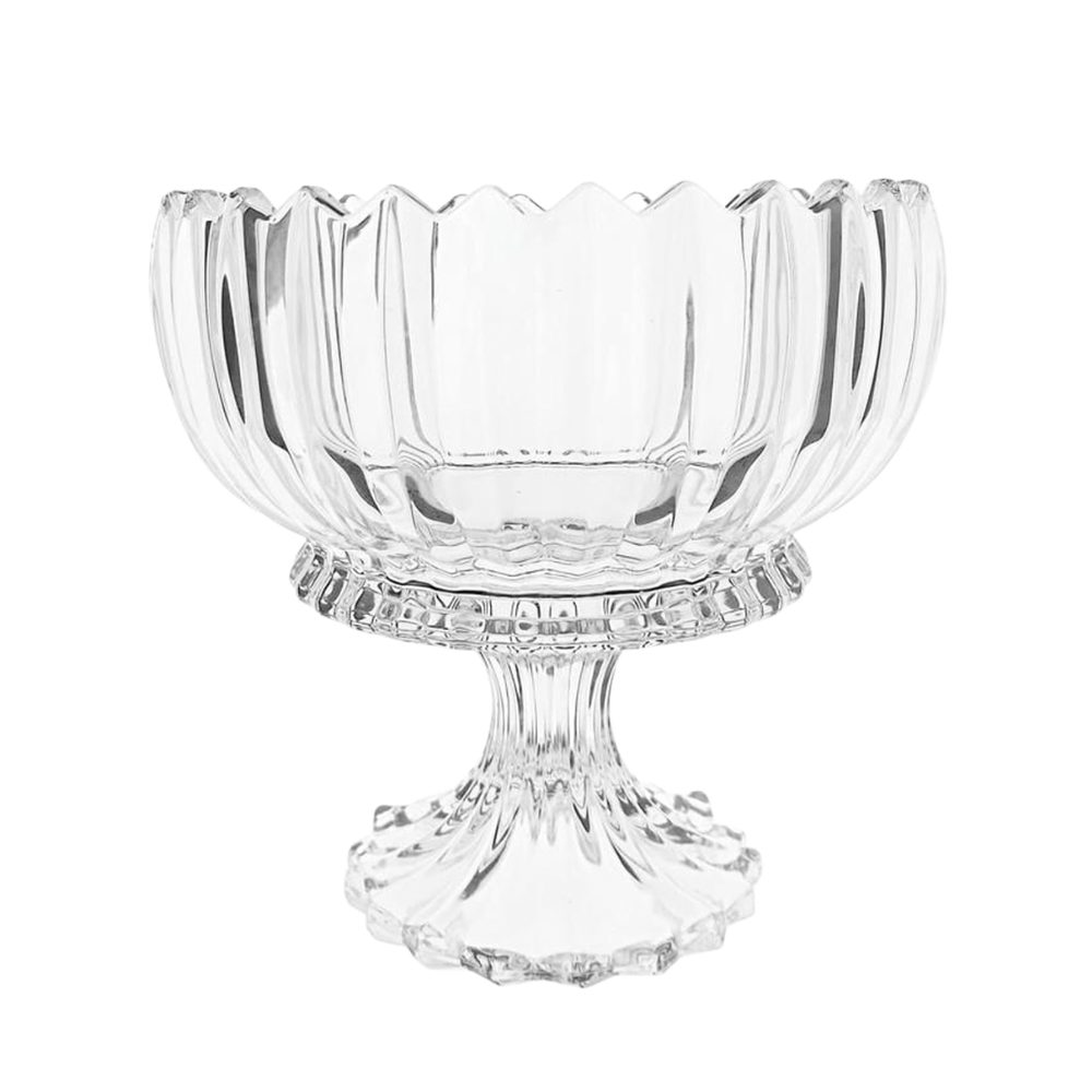 Footed Glass Candy Bowl