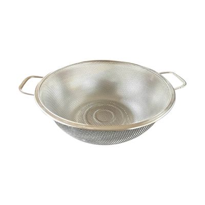 Stainless steel round colander, 25cm