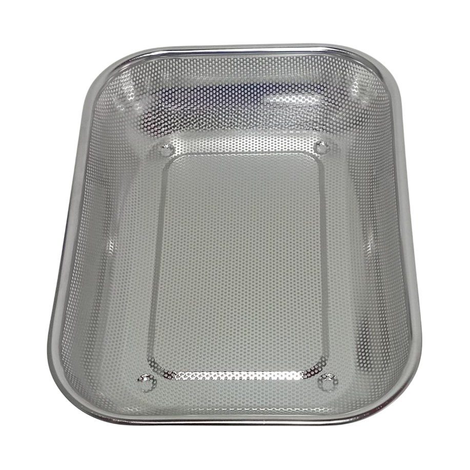 Square stainless steel perforated colander