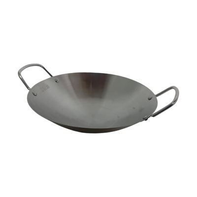 Stainless Steel Double-Handle Wok 24cm
