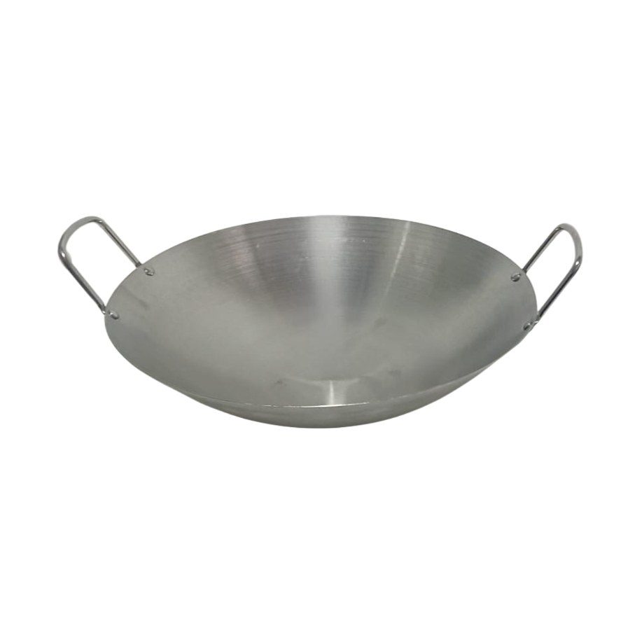 Stainless Steel Double-Handle Wok 30cm