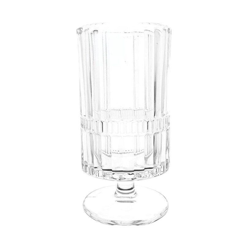 Ribbed footed water goblet, 300ml