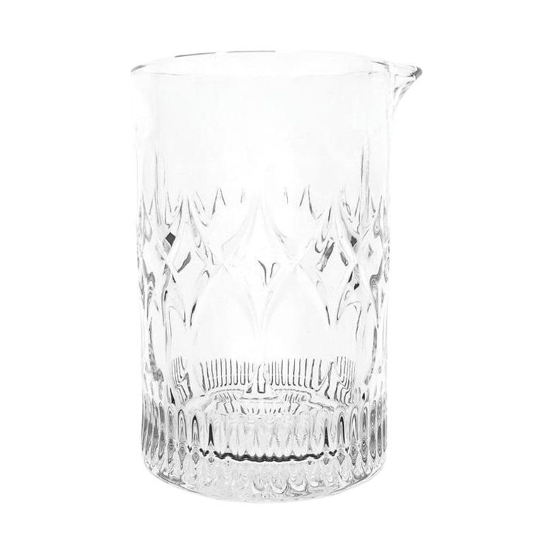 Cut-pattern glass cocktail mixing glass