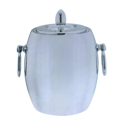 Stainless Steel Olive-Shaped Ice Bucket, 1L