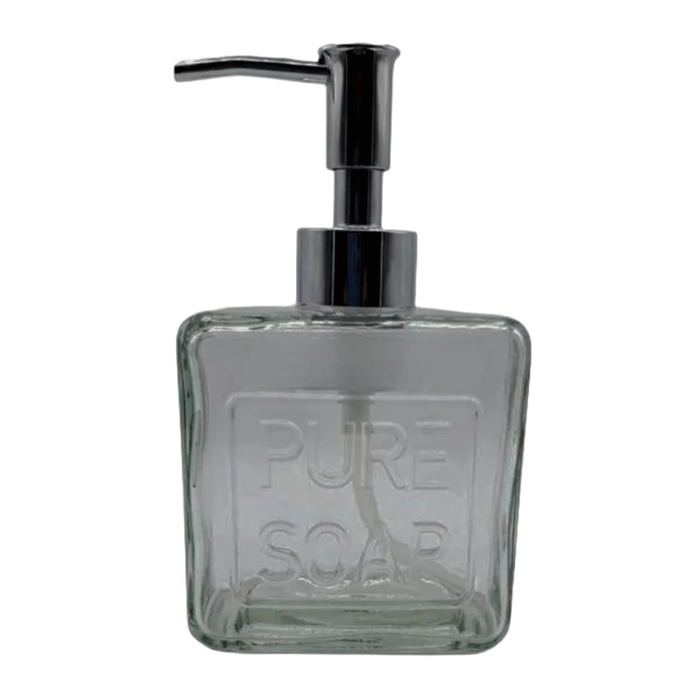 Glass "Pure Soap" Pump Dispenser