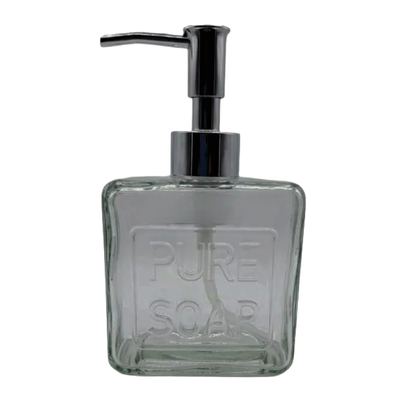 Glass "Pure Soap" Pump Dispenser