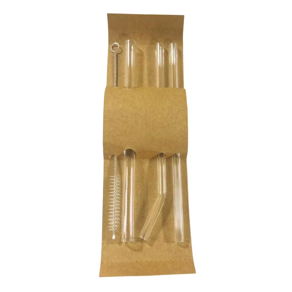 1156-12 GLASS STRAW 4PCS