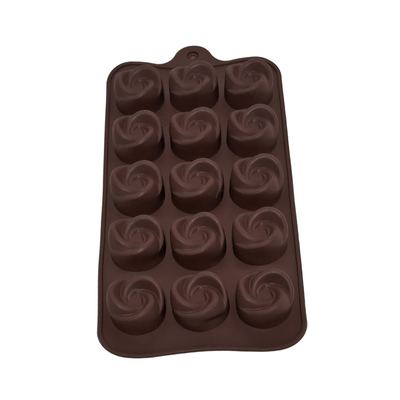 Silicone Rose Swirl Chocolate Mould
