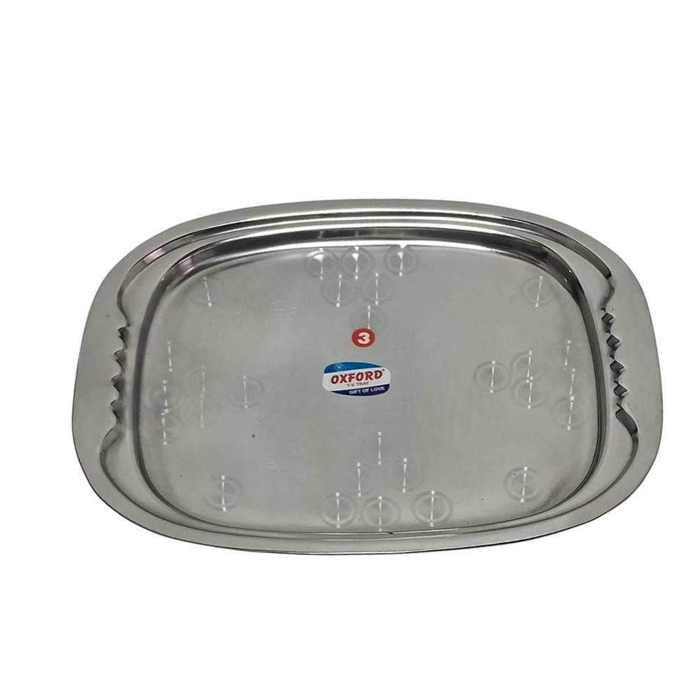 Stainless Steel Oval TV Tray