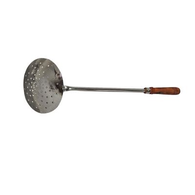 Perforated Oil Skimmer Spoon, Wooden Handle