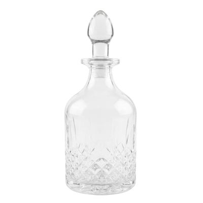 Cut-Pattern Glass Whisky Decanter
