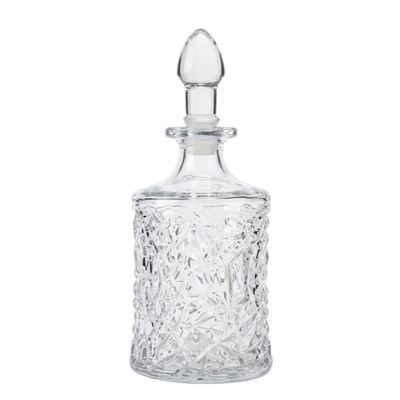 Cut-Pattern Glass Whisky Decanter 1L