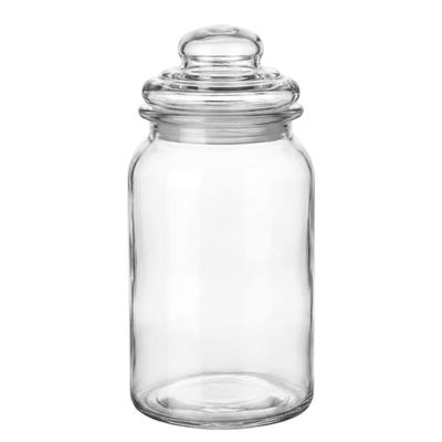 Glass Storage Jar with Lid, 1100ml