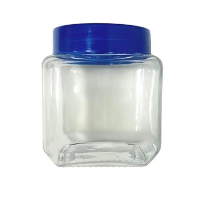 Small Square Glass Storage Jar