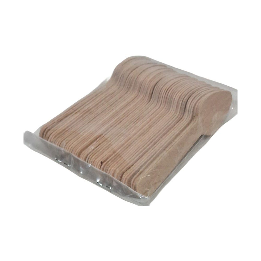Small Wooden Disposable Spoons, 50 Pack
