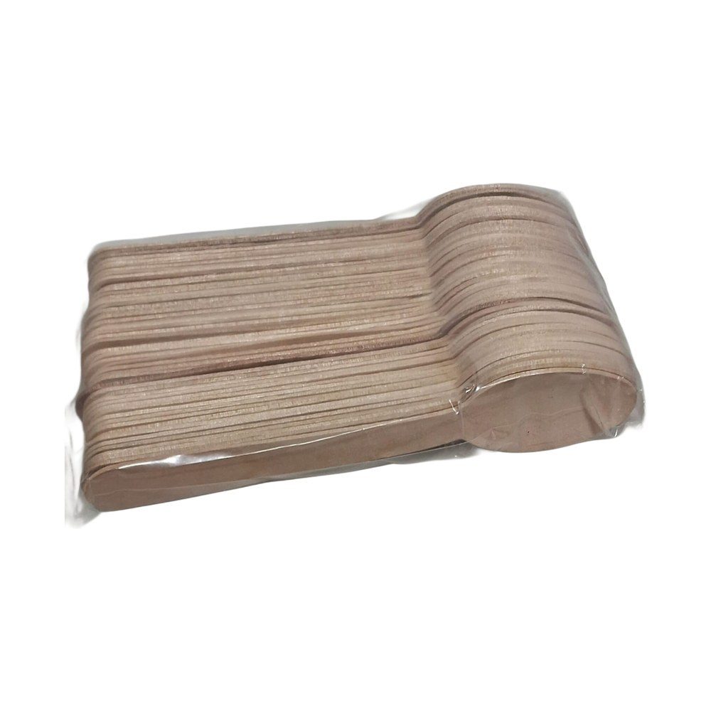 Disposable Wooden Spoons, Medium, 50 Pack