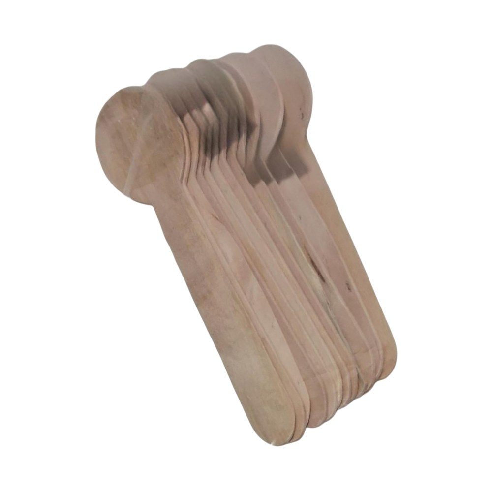 Large Wooden Disposable Spoons, 12 Pack