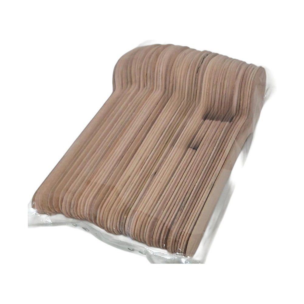 Large Wooden Disposable Spoons, 50 Pack