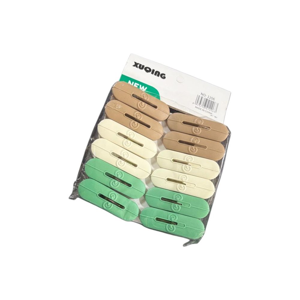 Plastic Cloth Pegs, 12-Pack
