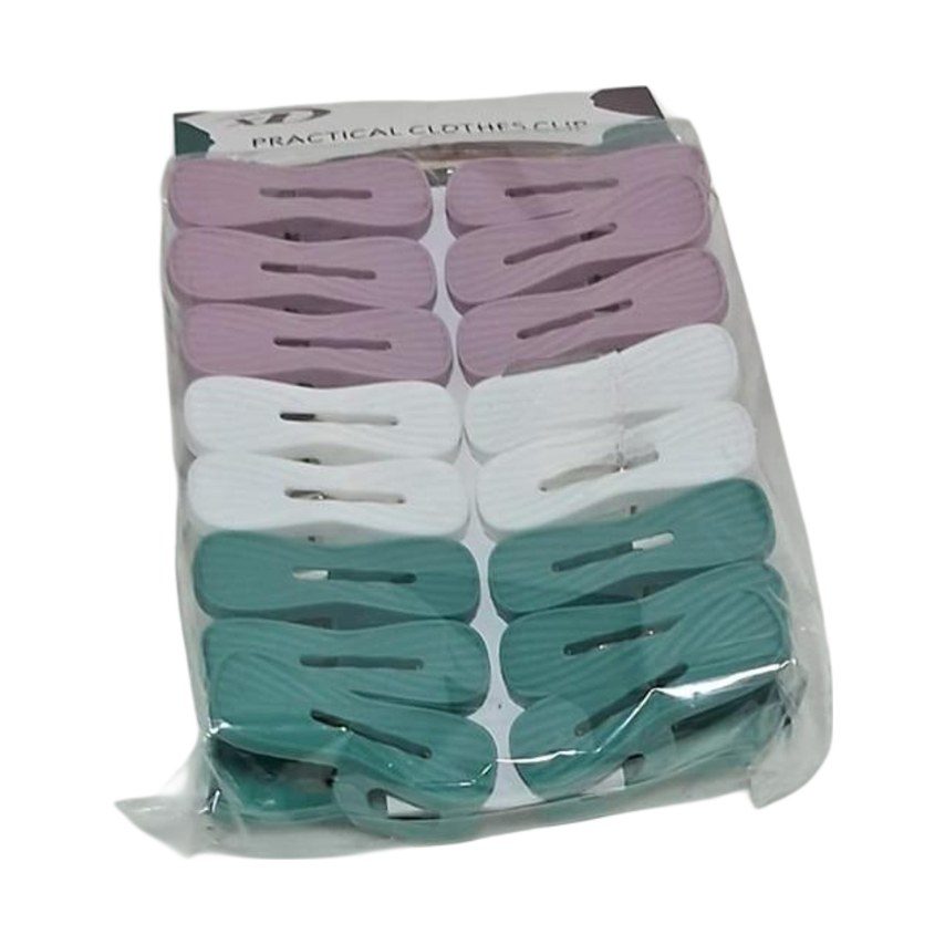 Plastic Clothes Pegs, 16-Piece Pack