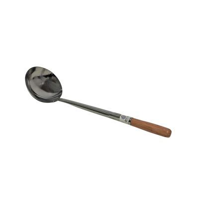Stainless Steel Wok Ladle with Wooden Handle