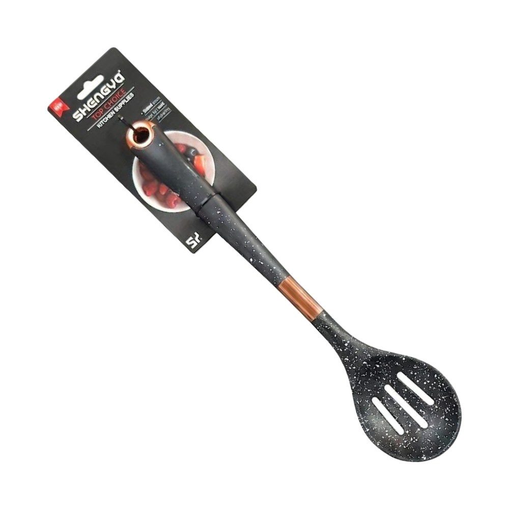 1170-14 SPRAY DOT SILICONE SPOON SLOTTED