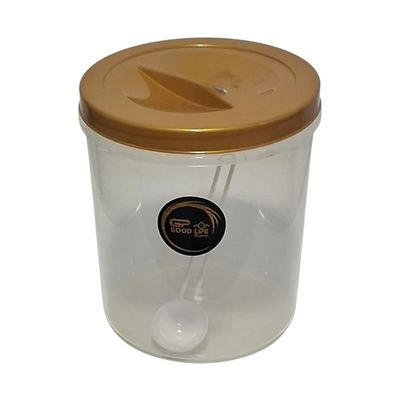 7.5L Clear Plastic Storage Jar with Scoop