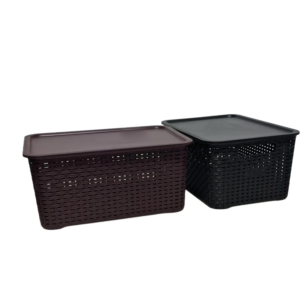 FGCDEB102803 CASE DECORATIVE BOX 10LTR (28) CHOCOLATE AND BLACK