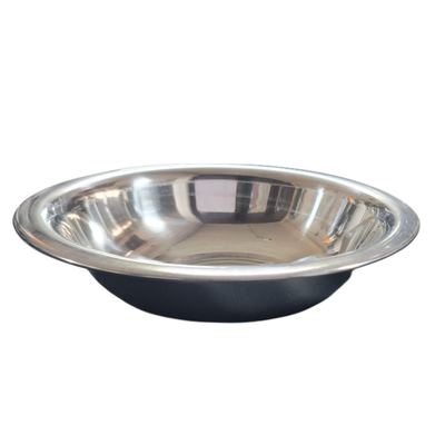 Stainless steel plain basin, 41cm