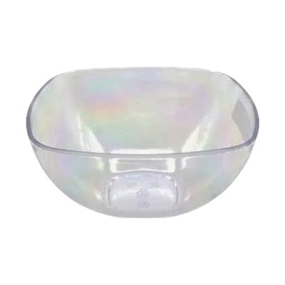 Clear polycarbonate square salad bowl
