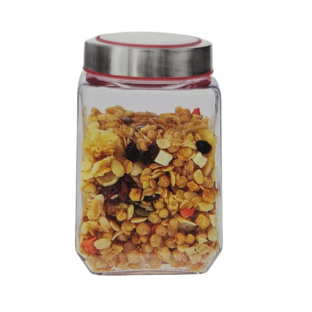 SB9908-730 GLASS STORAGE JAR 730ML