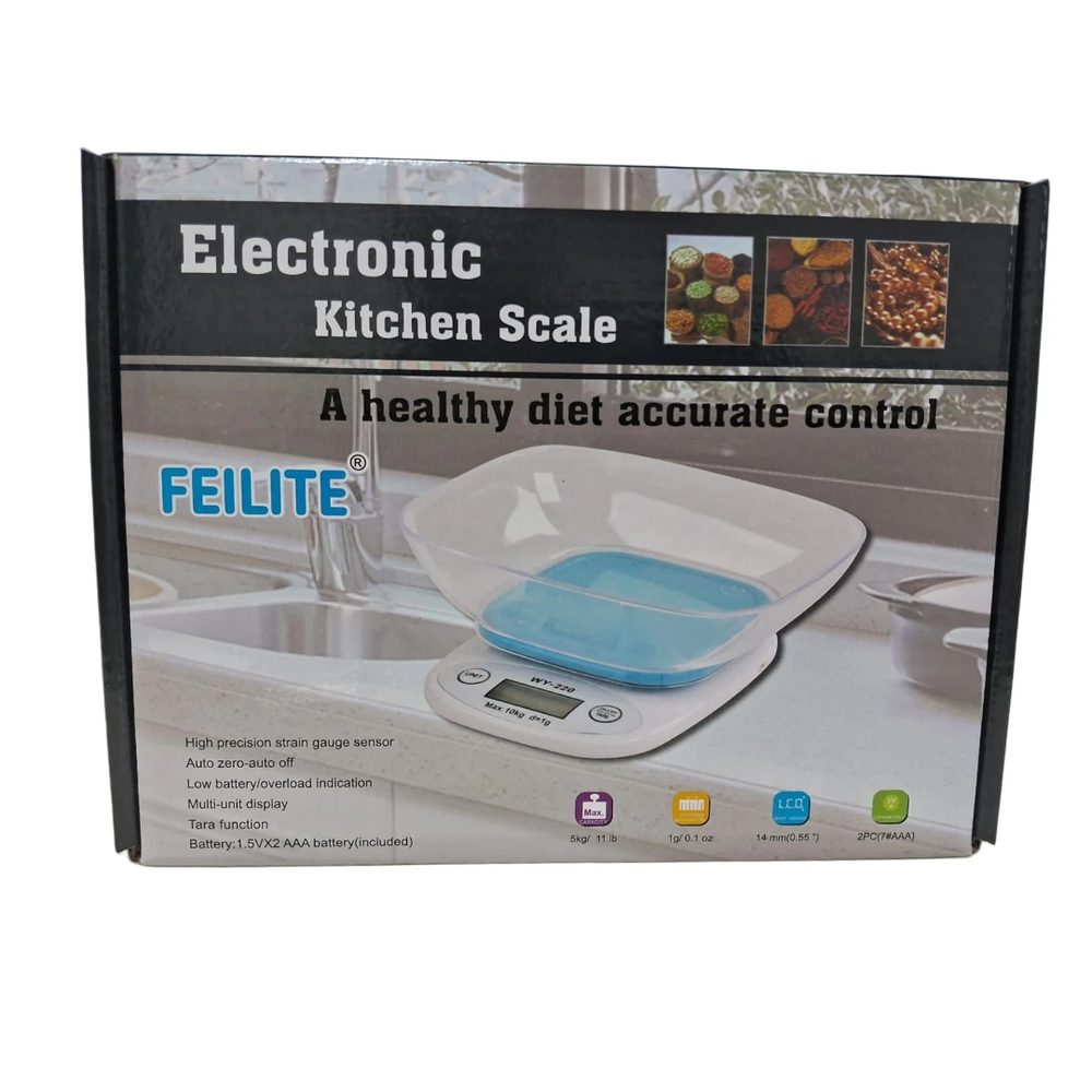 WY-220 FELITE ELECTRONIC KITCHEN SCALE 10KG
