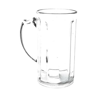Polycarbonate beer mug with handle
