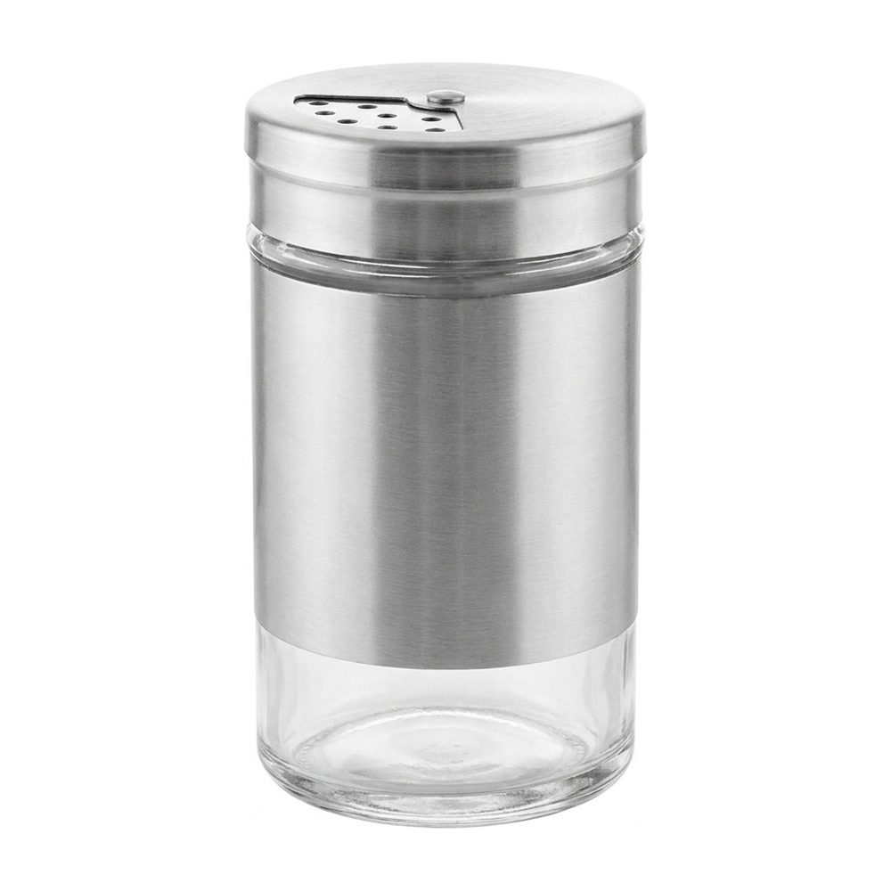 6721-47 GLASS WITH STEEL PEPPER & SALT BOTTLE