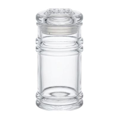 Clear acrylic spice shaker bottle