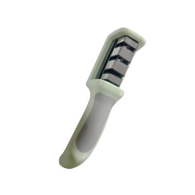 Handheld knife sharpener with grip